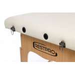 RestPro Classic 2 Cream Set Κρεβάτι Μασάζ Φυσικοθεραπείας Βαλίτσα Ξύλινο Massage Table + Massage Bolsters